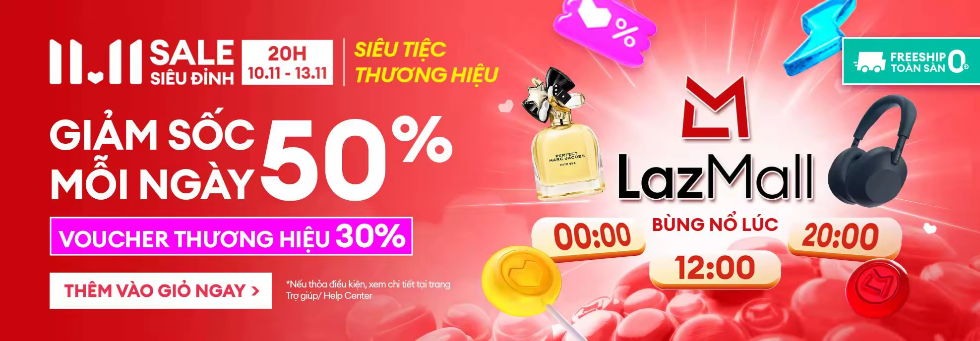 SALE SIÊU ĐỈNH 11/11 – Giảm Sốc mỗi ngày 50% – Voucher 30%
