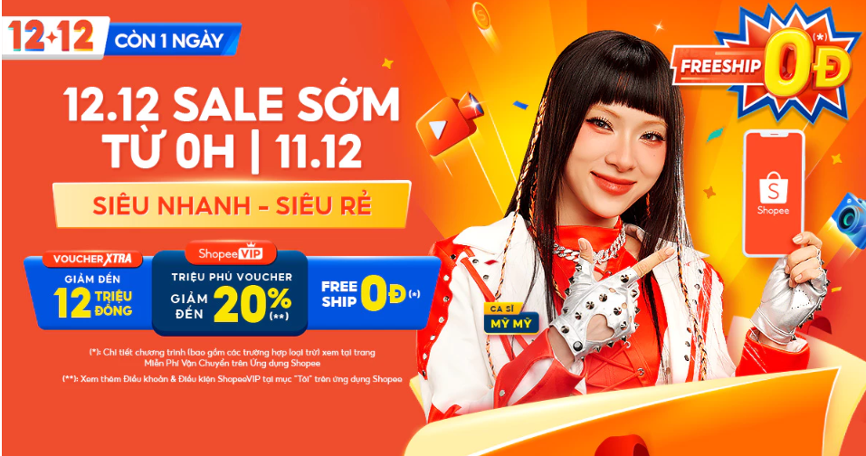 Siêu Sale Mừng Tết 12/12 – Voucher Khủng 2.000.000đ – Free Ship Toàn Quốc